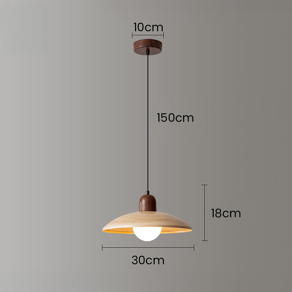 Retro Mini Wood Finish Hallway Ceiling Light