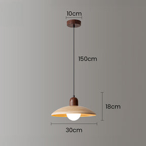 Retro Mini Wood Finish Hallway Ceiling Light