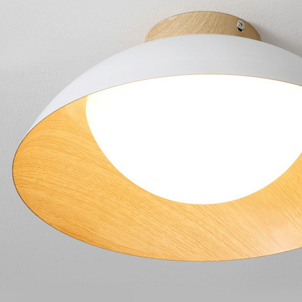 Contemporary Wooden Hallway Ceiling Light