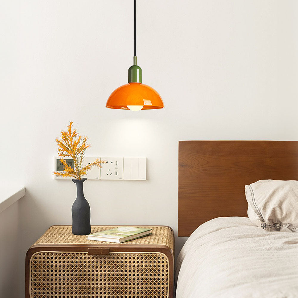 Modern Stained Mini Bedside Pendant Light