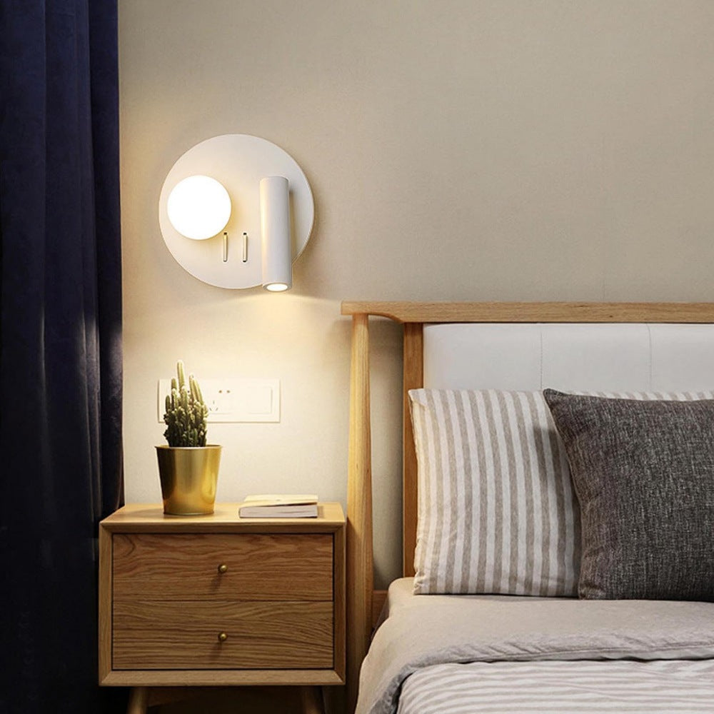 Simple Rotation 2-Lights Downlight Ball LED Wall Sconces -Lampsmodern
