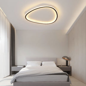 Nordic Oval Black LED Ceiling Light