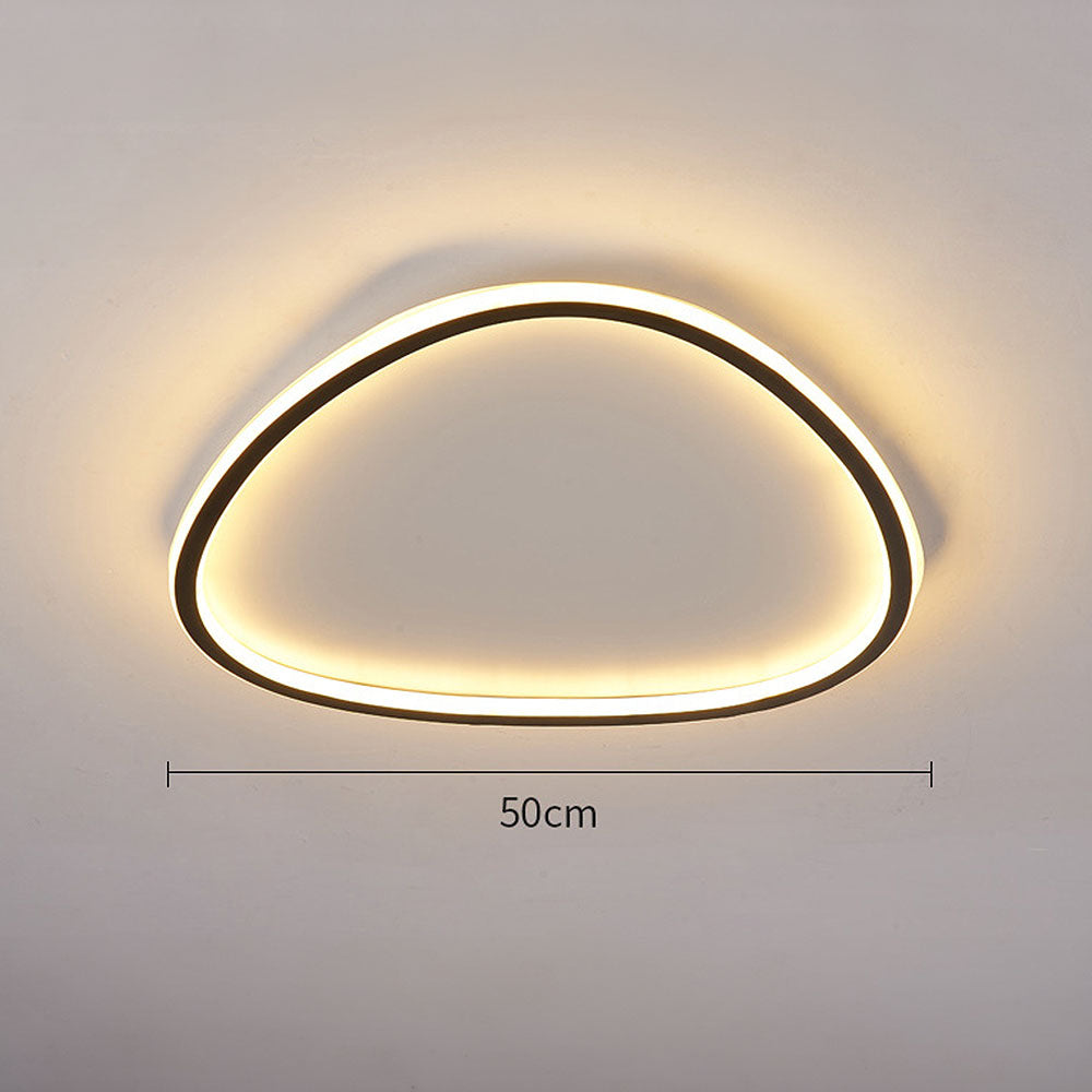 Nordic Oval Black LED Ceiling Light