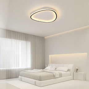 Nordic Oval Black LED Ceiling Light