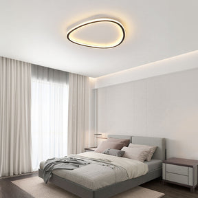 Nordic Oval Black LED Ceiling Light