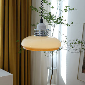 Bauhaus Glass Disc Stylish Pendant Light -Lampsmodern