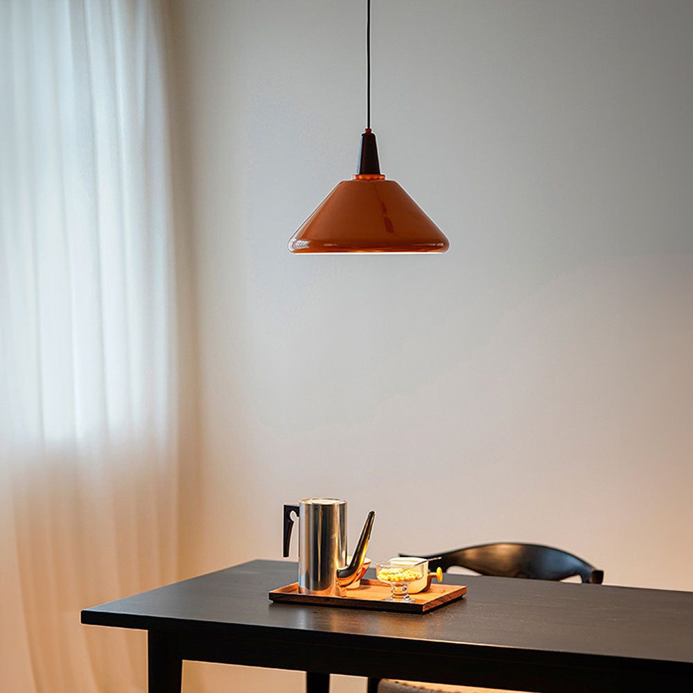 Bauhaus Orange Simple Living Room Pendant Lights -Lampsmodern