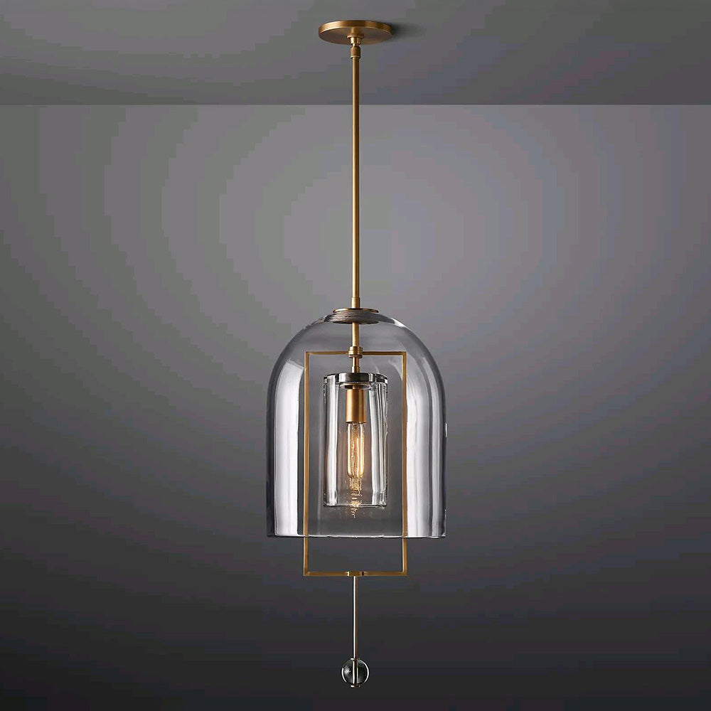 Simple Brass Kitchen Island Rod Pendant Light -Lampsmodern