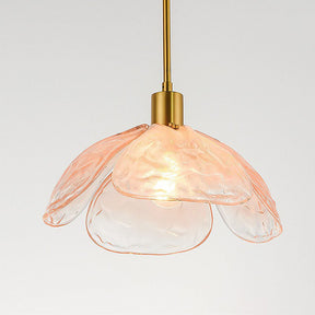 Creative Flower Petal Bedside Rod Pendant Light -Lampsmodern