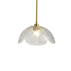 Creative Flower Petal Bedside Rod Pendant Light -Lampsmodern