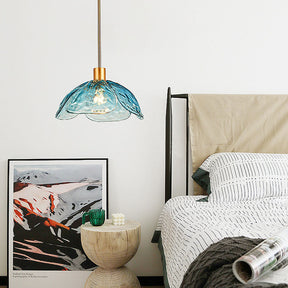 Creative Flower Petal Bedside Rod Pendant Light -Lampsmodern