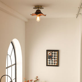 Iron Art Living Room Brown Ceiling Light