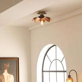 Iron Art Living Room Brown Ceiling Light