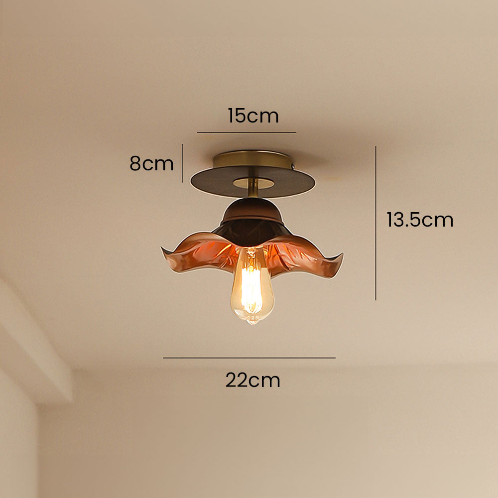 Iron Art Living Room Brown Ceiling Light