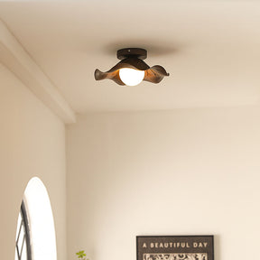 Iron Art Living Room Brown Ceiling Light