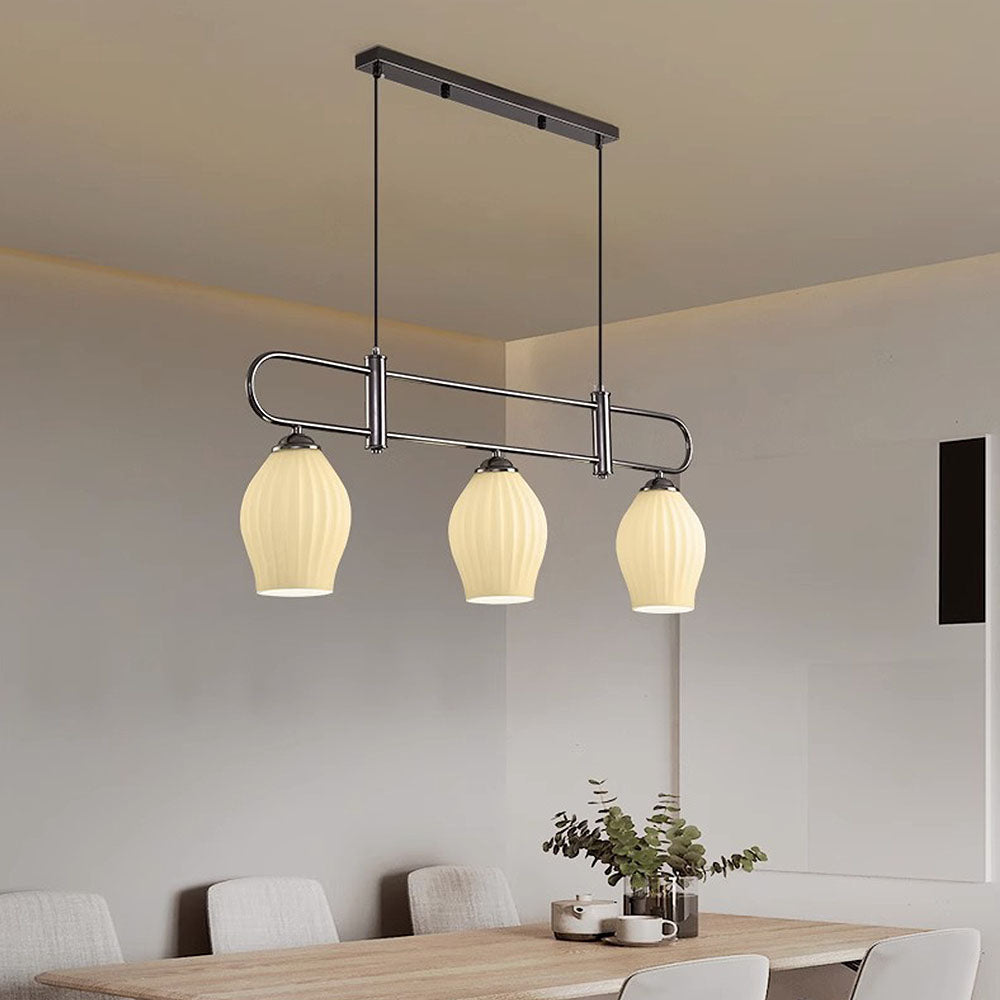 Modern Simple Glass Dining Room Colorful Ceiling Light