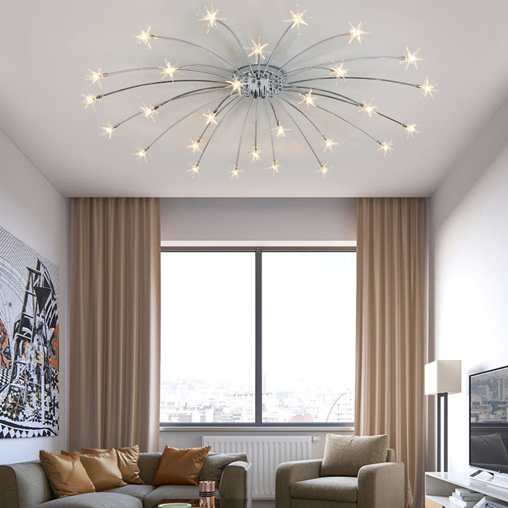Luxury Star Glass Bedroom Ceiling Light