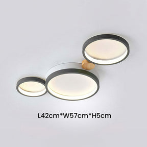 Creative Circle Iron LED Bedroom Ceiling Light