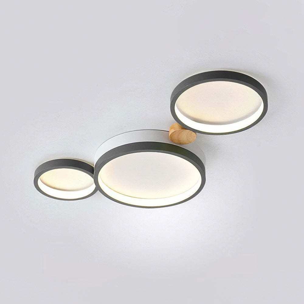 Creative Circle Iron LED Bedroom Ceiling Light