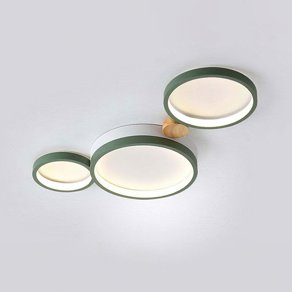 Creative Circle Iron LED Bedroom Ceiling Light