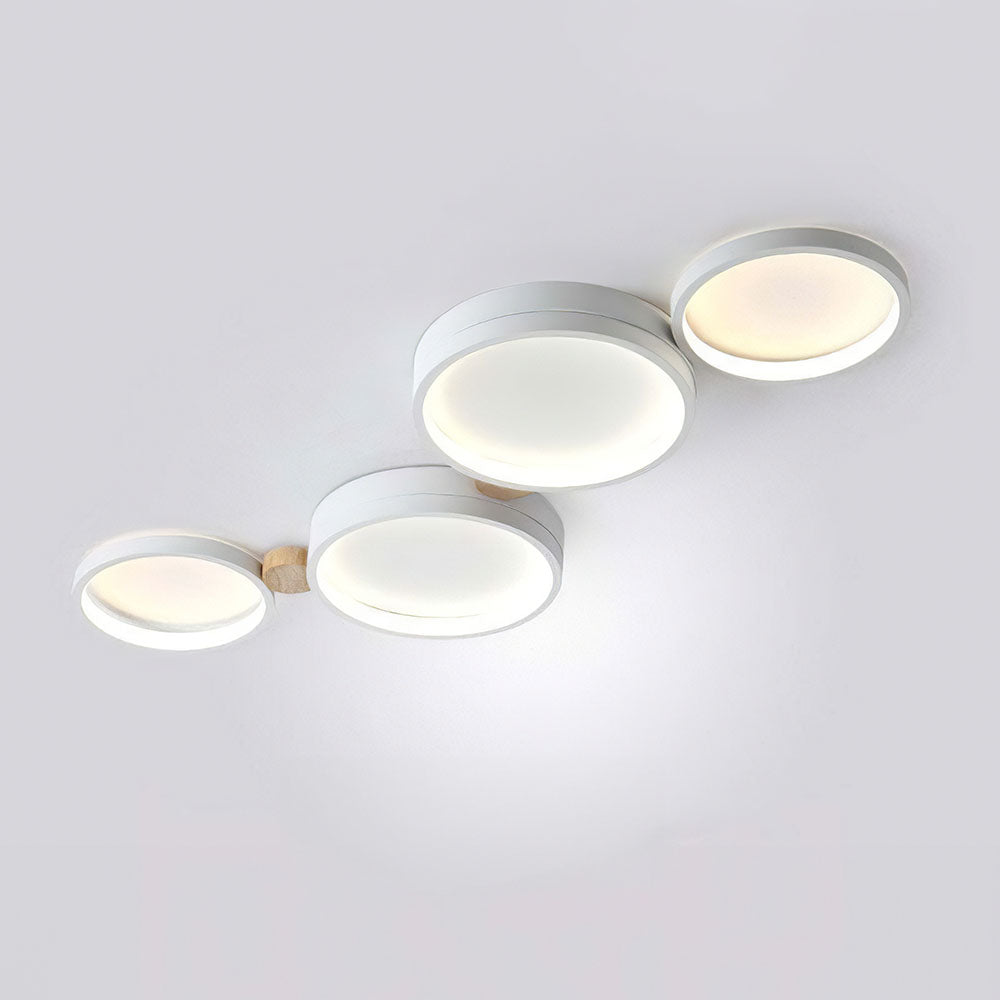 Creative Circle Iron LED Bedroom Ceiling Light