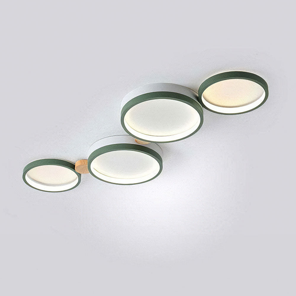 Creative Circle Iron LED Bedroom Ceiling Light