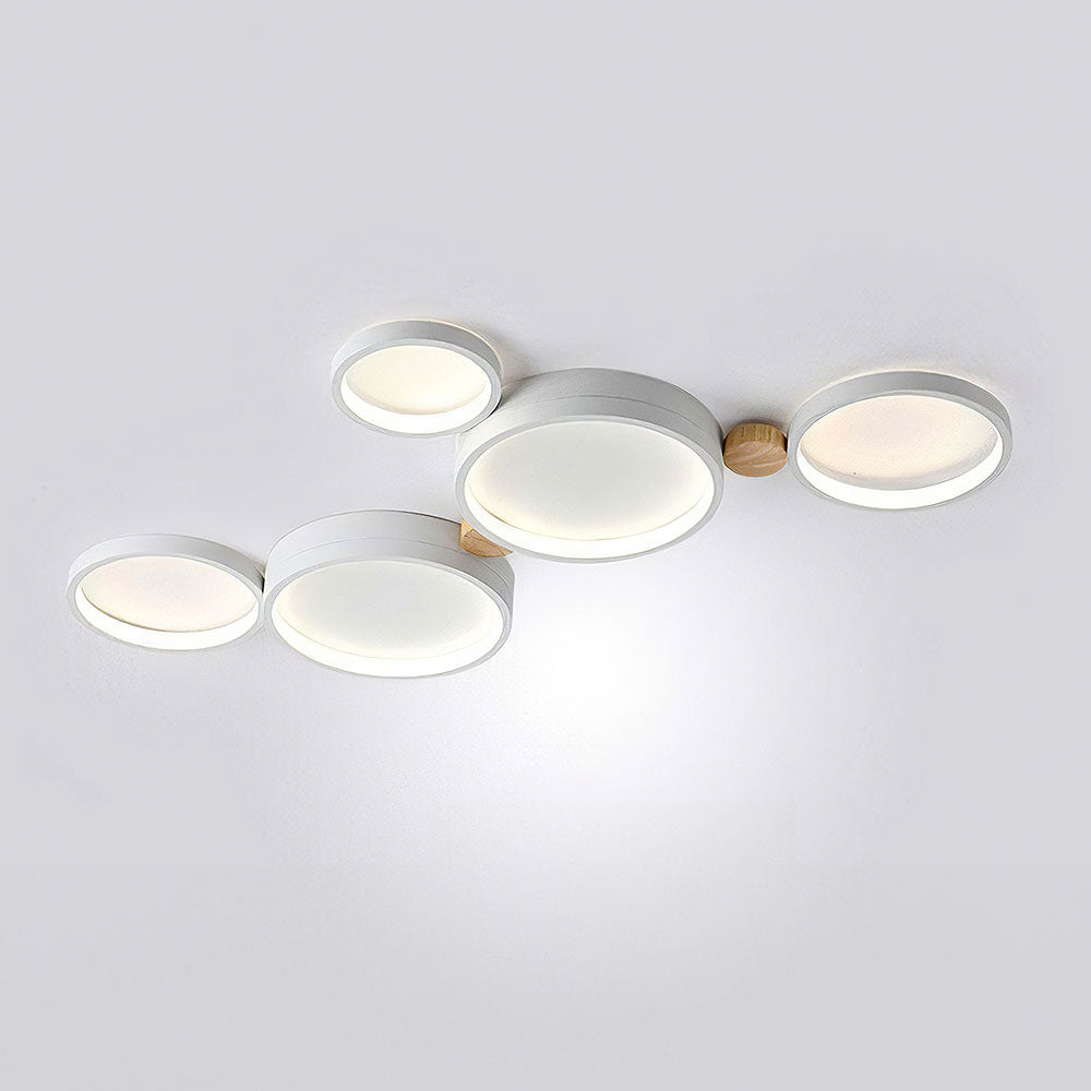 Creative Circle Iron LED Bedroom Ceiling Light