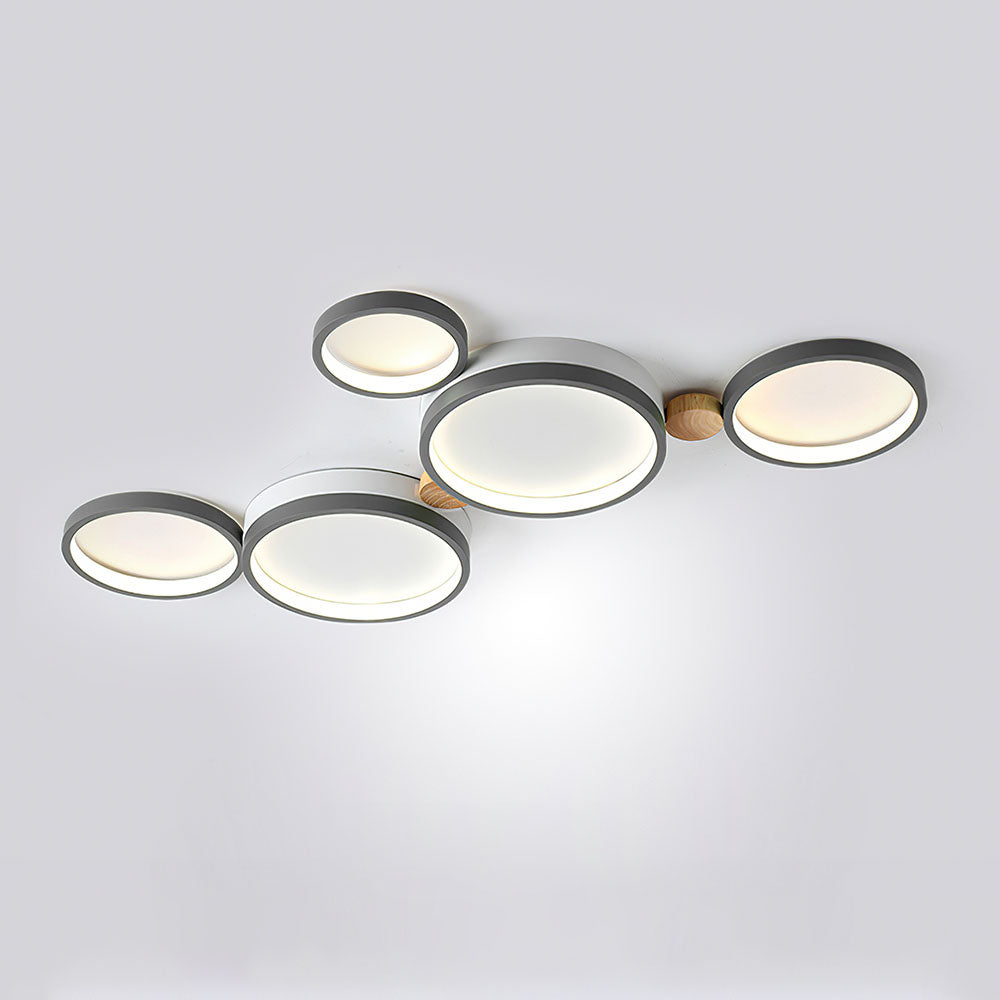 Creative Circle Iron LED Bedroom Ceiling Light