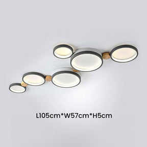 Creative Circle Iron LED Bedroom Ceiling Light