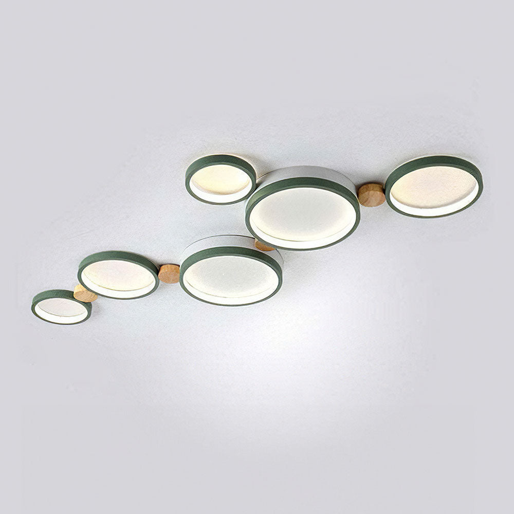 Creative Circle Iron LED Bedroom Ceiling Light