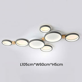 Creative Circle Iron LED Bedroom Ceiling Light