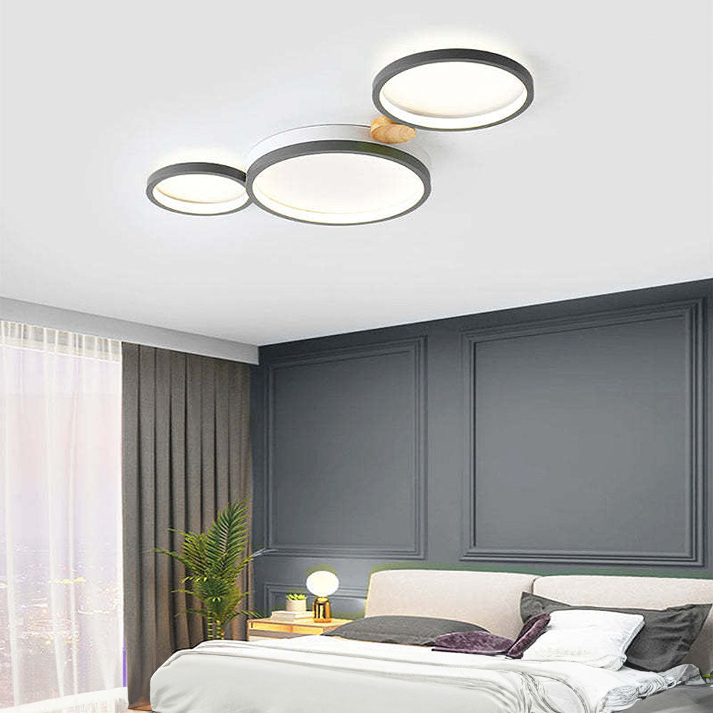 Creative Circle Iron LED Bedroom Ceiling Light