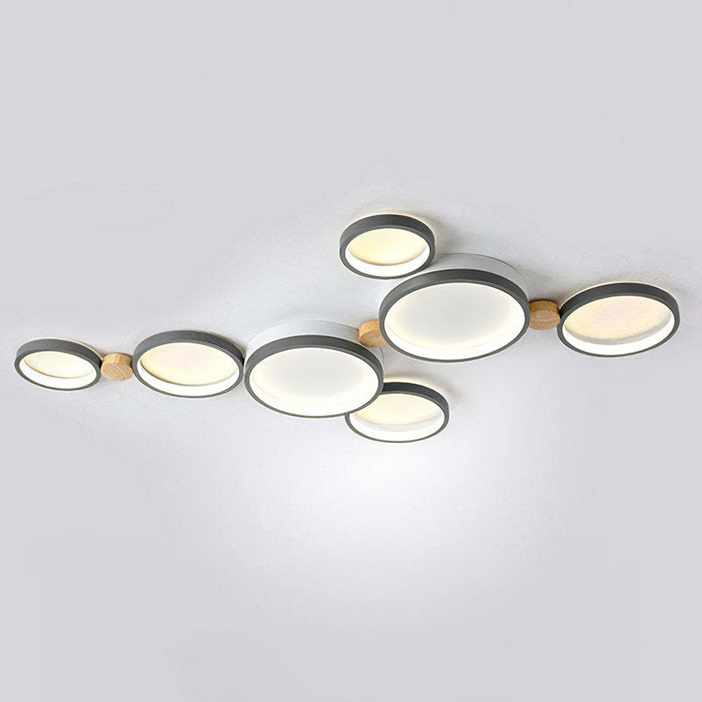 Creative Circle Iron LED Bedroom Ceiling Light