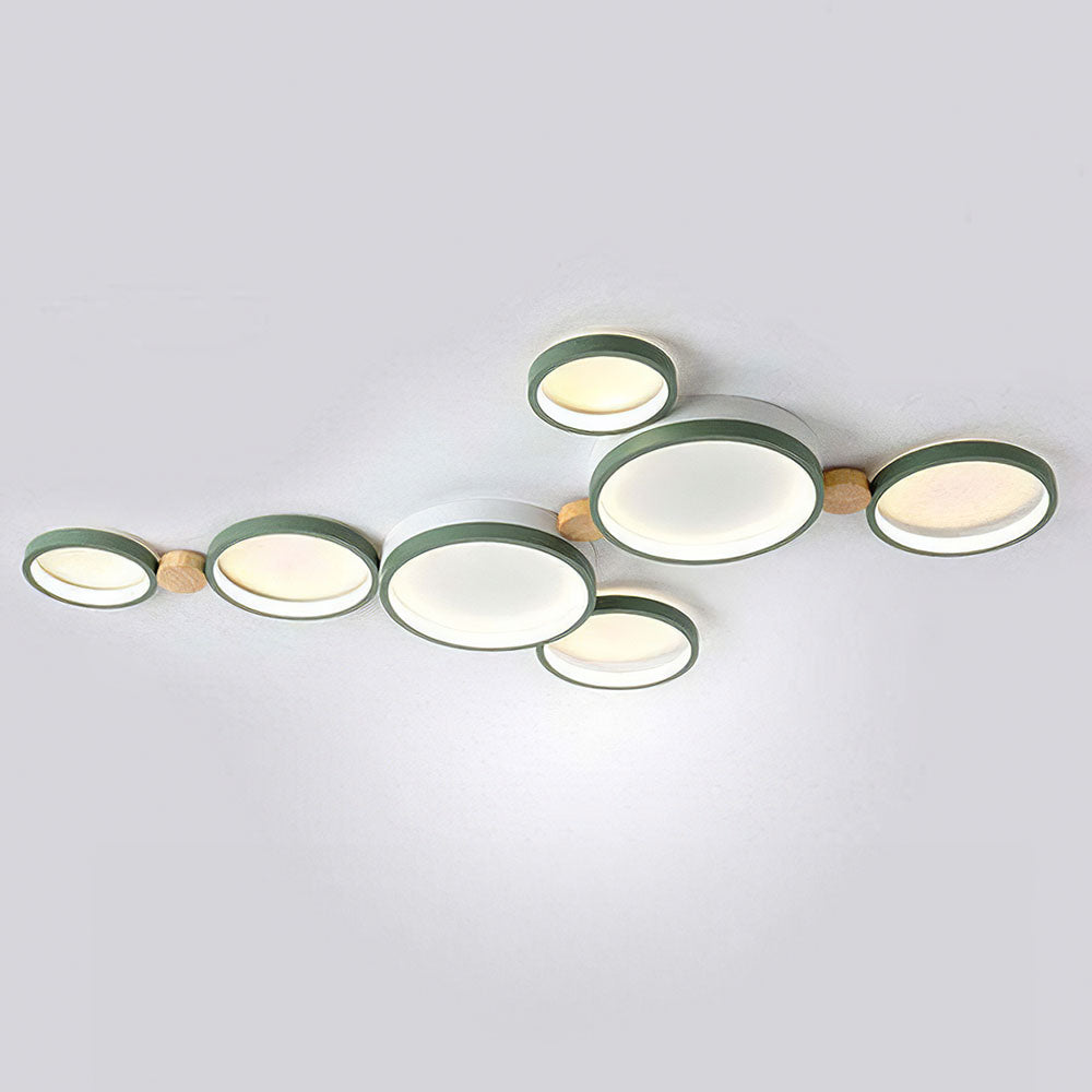 Creative Circle Iron LED Bedroom Ceiling Light