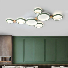 Creative Circle Iron LED Bedroom Ceiling Light