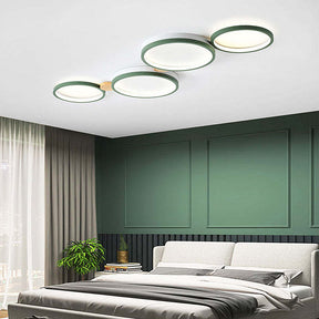 Creative Circle Iron LED Bedroom Ceiling Light