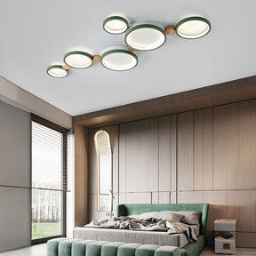 Creative Circle Iron LED Bedroom Ceiling Light