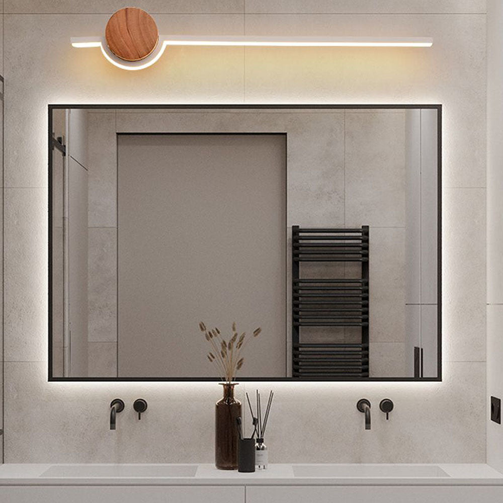 Linear Wood LED Bathroom Vanity Wall Light