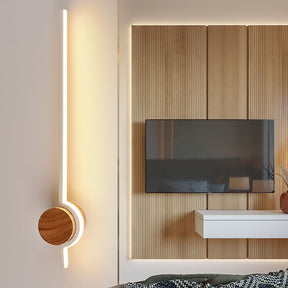 Linear Wood LED Bathroom Vanity Wall Light