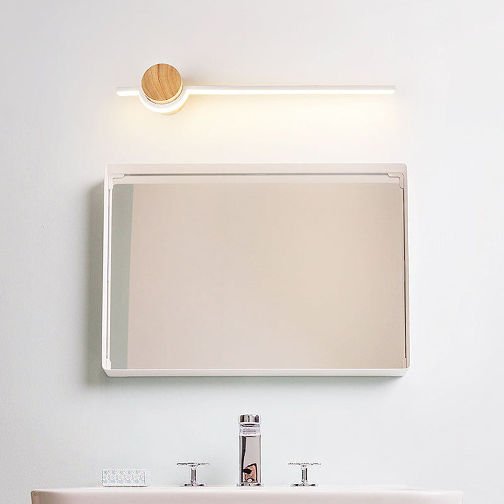 Linear Wood LED Bathroom Vanity Wall Light