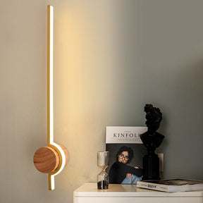 Linear Wood LED Bathroom Vanity Wall Light