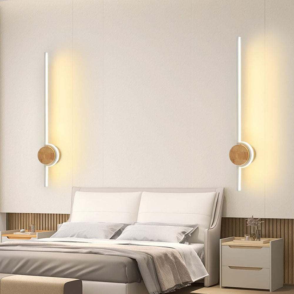 Linear Wood LED Bathroom Vanity Wall Light