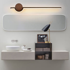 Linear Wood LED Bathroom Vanity Wall Light