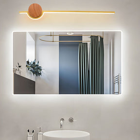 Linear Wood LED Bathroom Vanity Wall Light