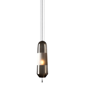 Designer Capsule Shaped Glass Pendant Lamp