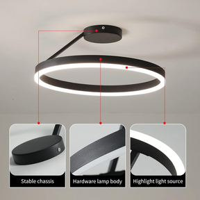 Nordic LED Geometry Circle Ceiling Light