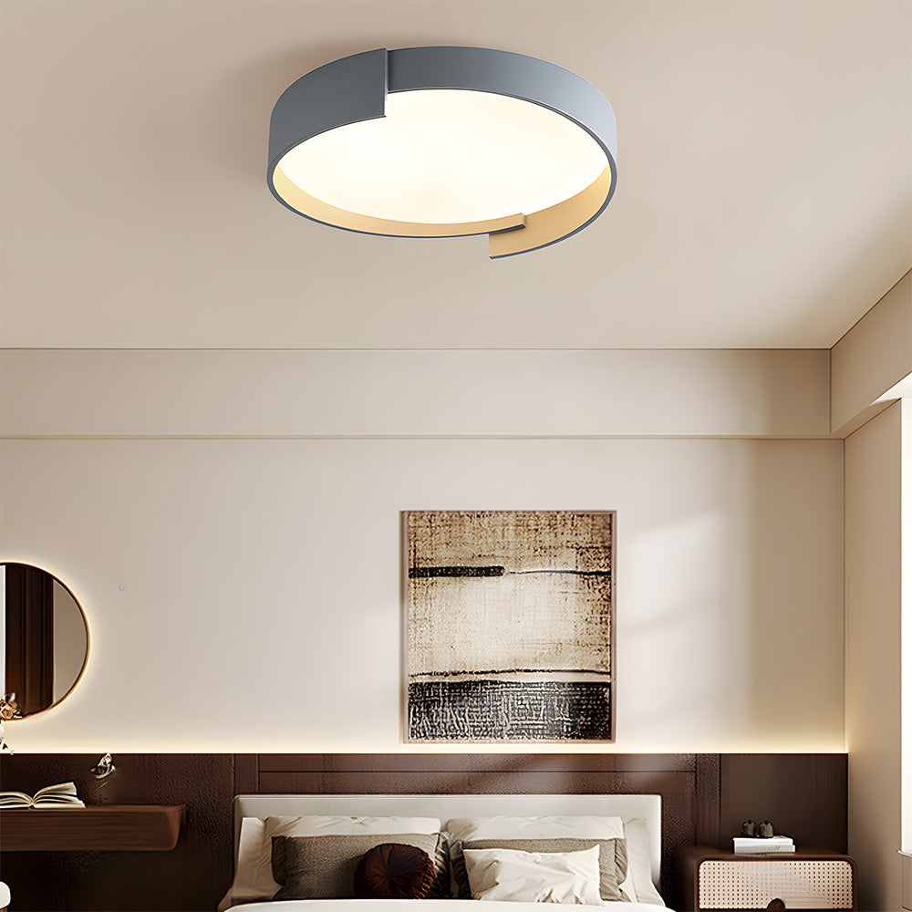 Simple Round LED Ceiling Light for Bedroom