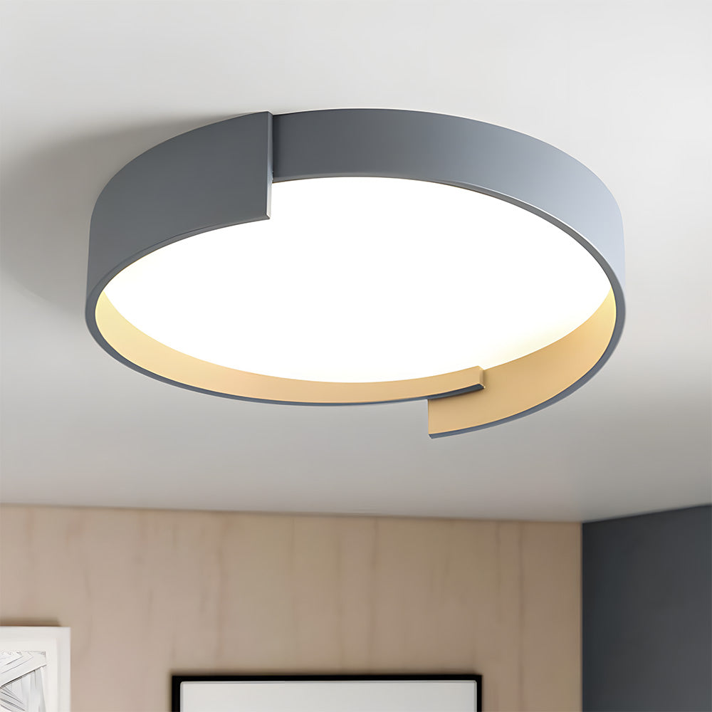 Simple Round LED Ceiling Light for Bedroom