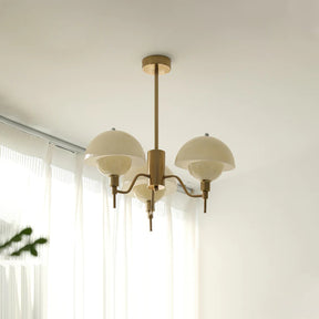 French White Cream Mushroom Chandelier