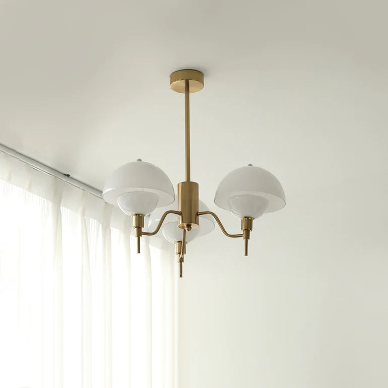 French White Cream Mushroom Chandelier